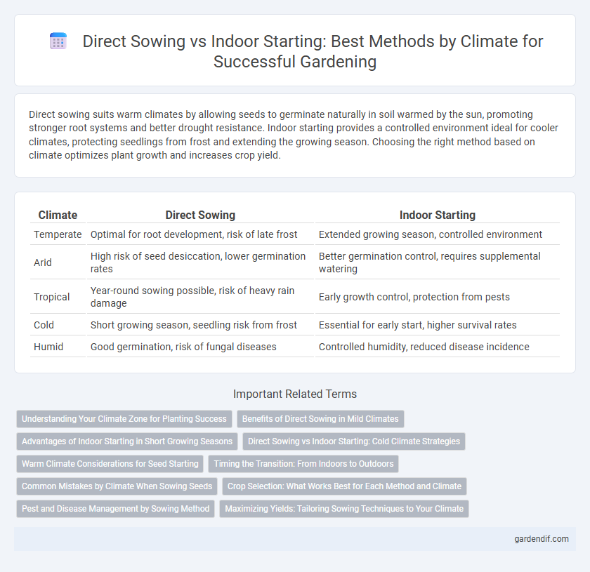 Direct Sowing vs Indoor Starting: Best Methods by Climate for Successful Gardening