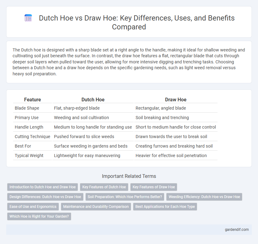 Dutch Hoe vs Draw Hoe: Key Differences, Uses, and Benefits Compared