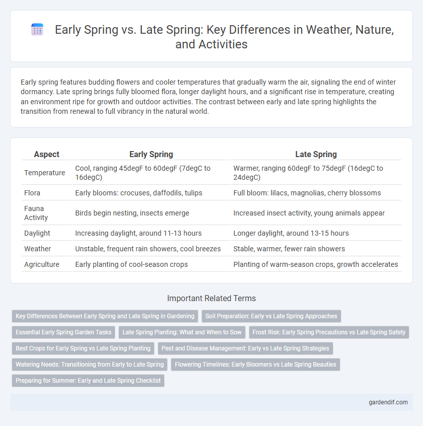 Early Spring vs. Late Spring: Key Differences in Weather, Nature, and Activities