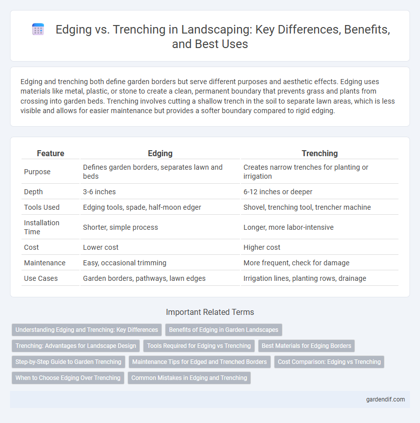 Edging vs. Trenching in Landscaping: Key Differences, Benefits, and Best Uses