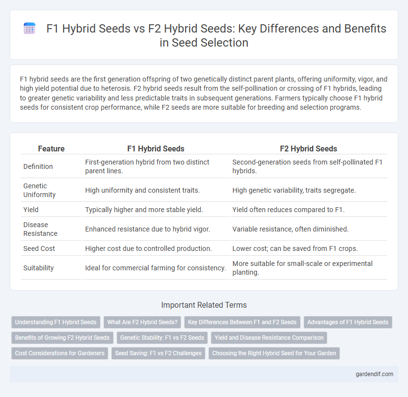F1 Hybrid Seeds vs F2 Hybrid Seeds: Key Differences and Benefits in Seed Selection