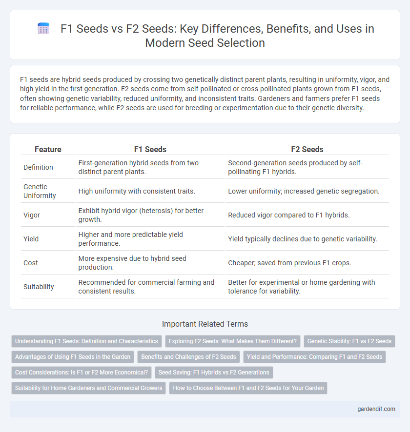 F1 Seeds vs F2 Seeds: Key Differences, Benefits, and Uses in Modern Seed Selection