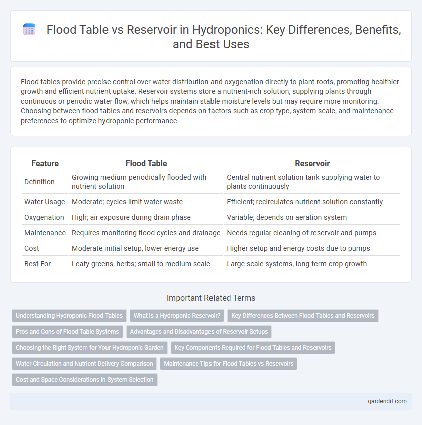 Flood Table vs Reservoir in Hydroponics: Key Differences, Benefits, and Best Uses