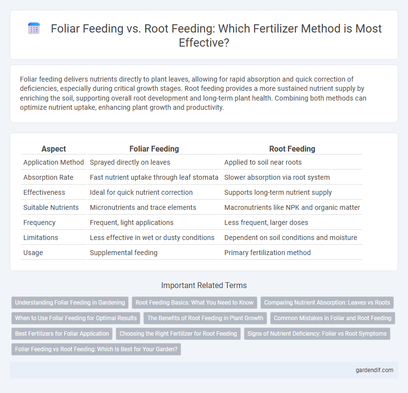 Foliar Feeding vs. Root Feeding: Which Fertilizer Method is Most Effective?