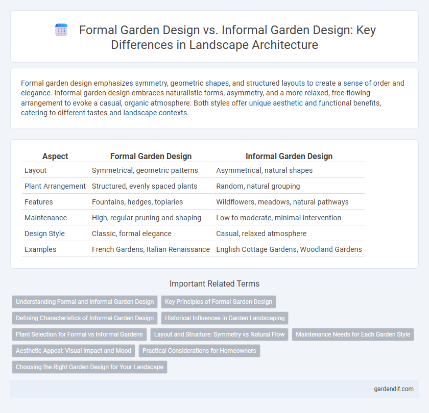 Formal Garden Design vs. Informal Garden Design: Key Differences in Landscape Architecture
