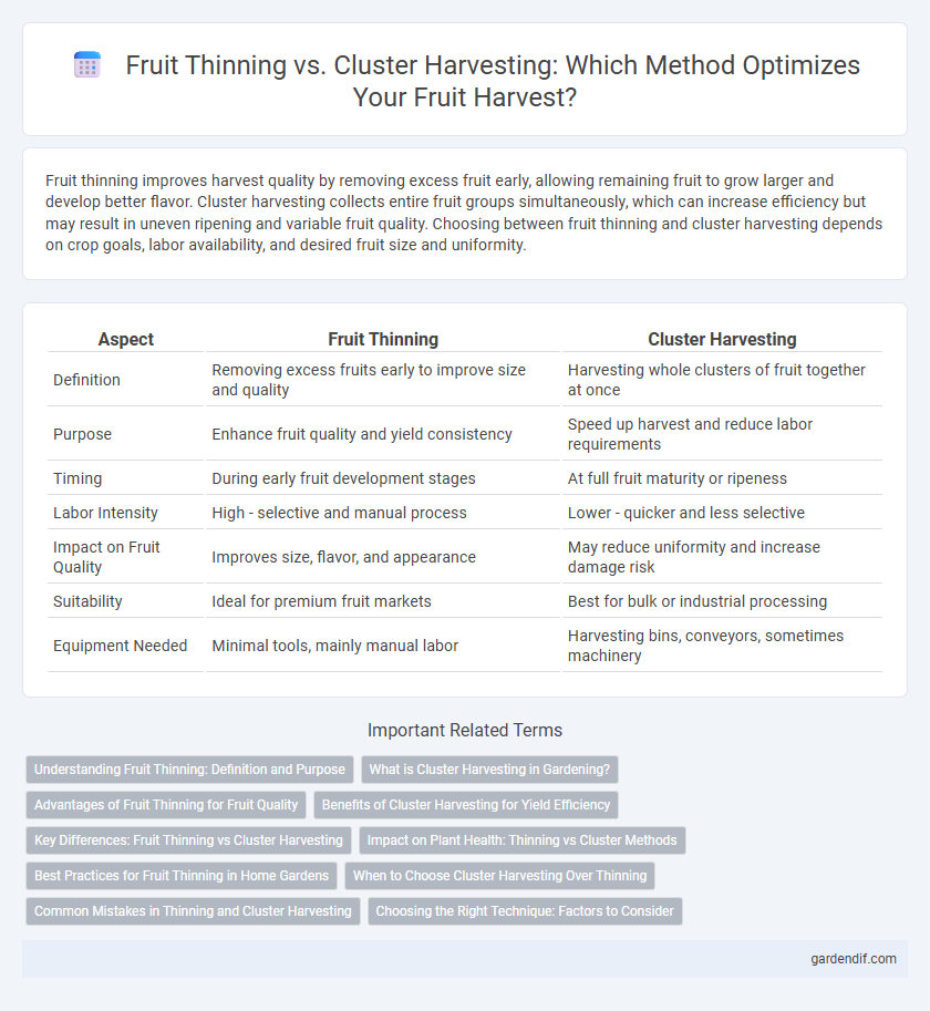 Fruit Thinning vs. Cluster Harvesting: Which Method Optimizes Your Fruit Harvest?