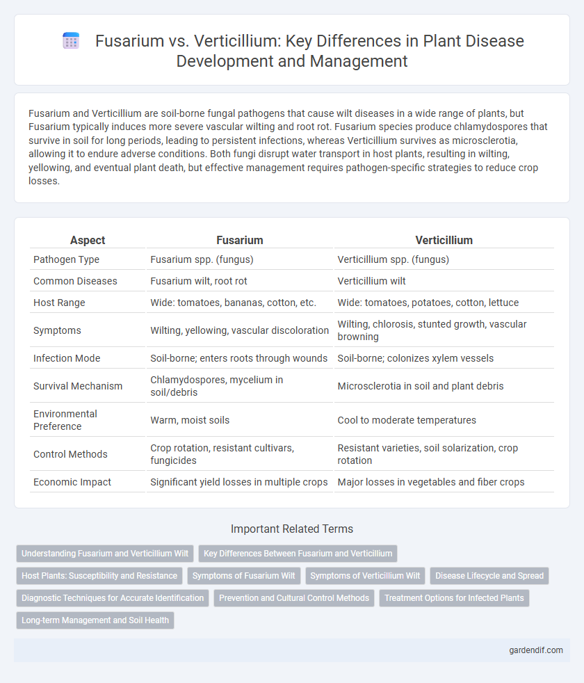 Fusarium vs. Verticillium: Key Differences in Plant Disease Development and Management