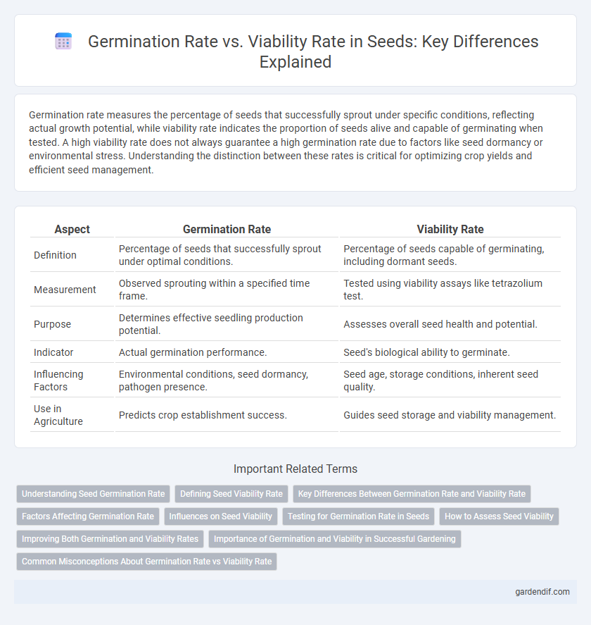 Germination Rate vs. Viability Rate in Seeds: Key Differences Explained