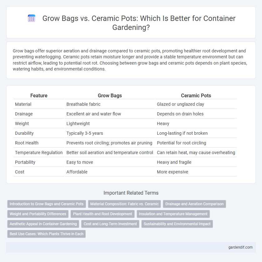 Grow Bags vs. Ceramic Pots: Which Is Better for Container Gardening?