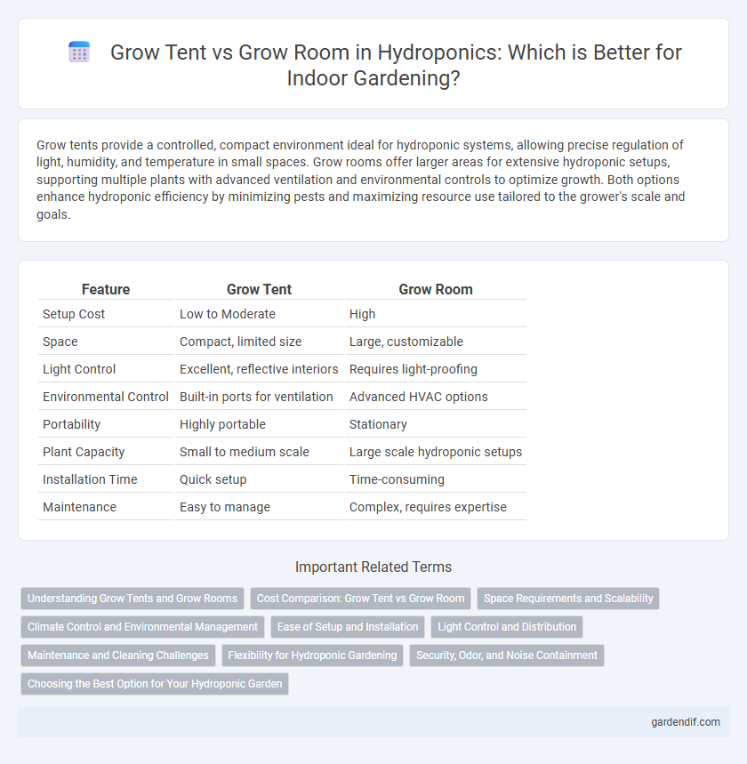 Grow Tent vs Grow Room in Hydroponics: Which is Better for Indoor Gardening?