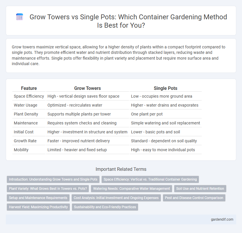 Grow Towers vs Single Pots: Which Container Gardening Method Is Best for You?