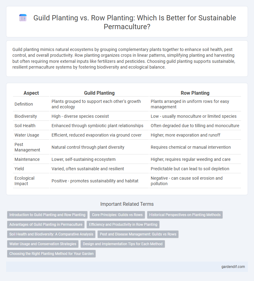 Guild Planting vs. Row Planting: Which Is Better for Sustainable Permaculture?