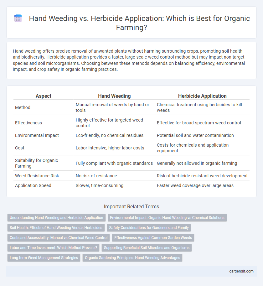 Hand Weeding vs. Herbicide Application: Which is Best for Organic Farming?