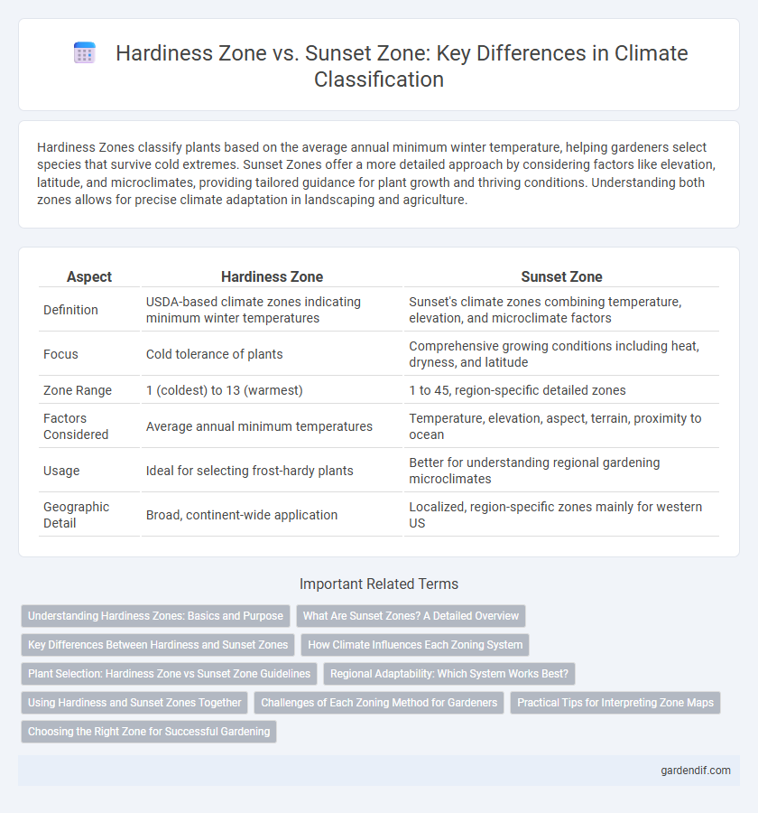 Hardiness Zone vs. Sunset Zone: Key Differences in Climate Classification