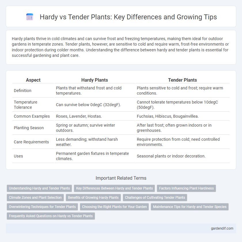 Hardy vs Tender Plants: Key Differences and Growing Tips