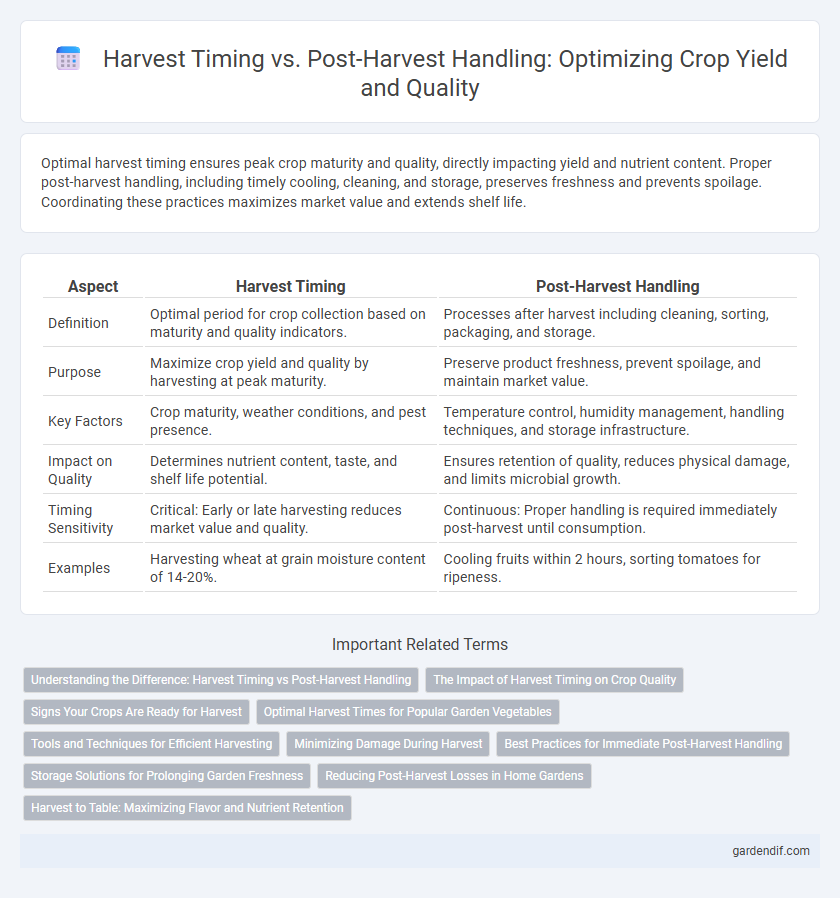 Harvest Timing vs. Post-Harvest Handling: Optimizing Crop Yield and Quality