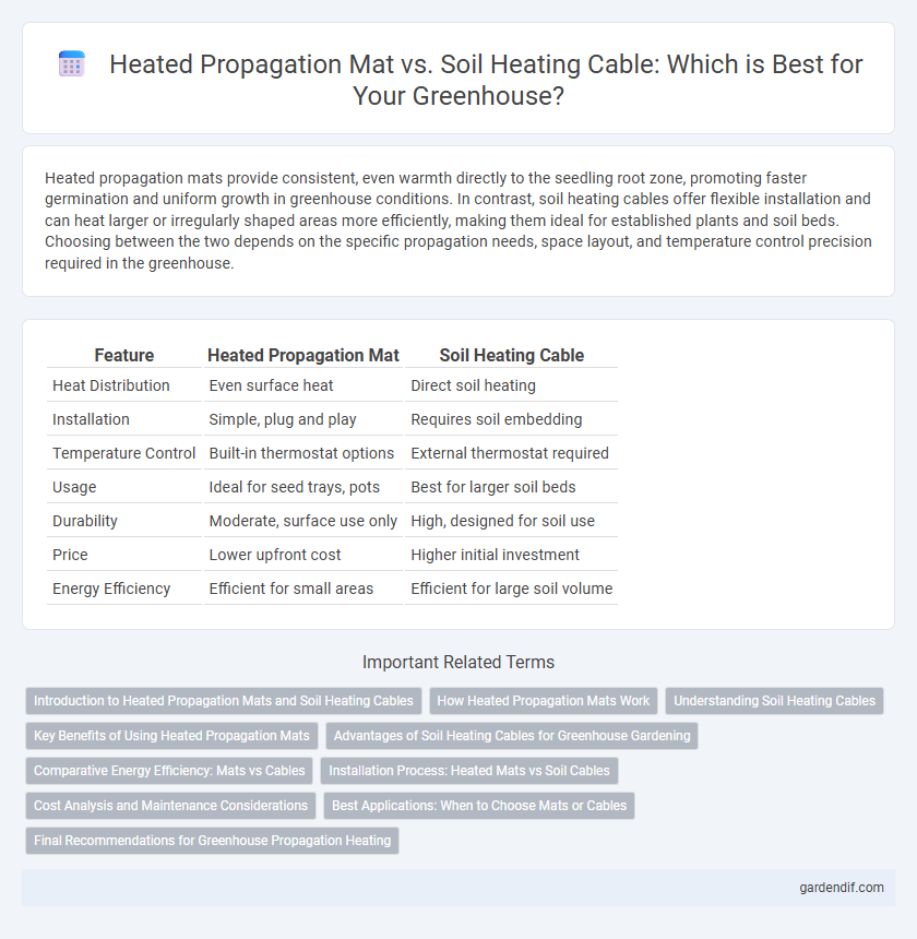 Heated Propagation Mat vs. Soil Heating Cable: Which is Best for Your Greenhouse?