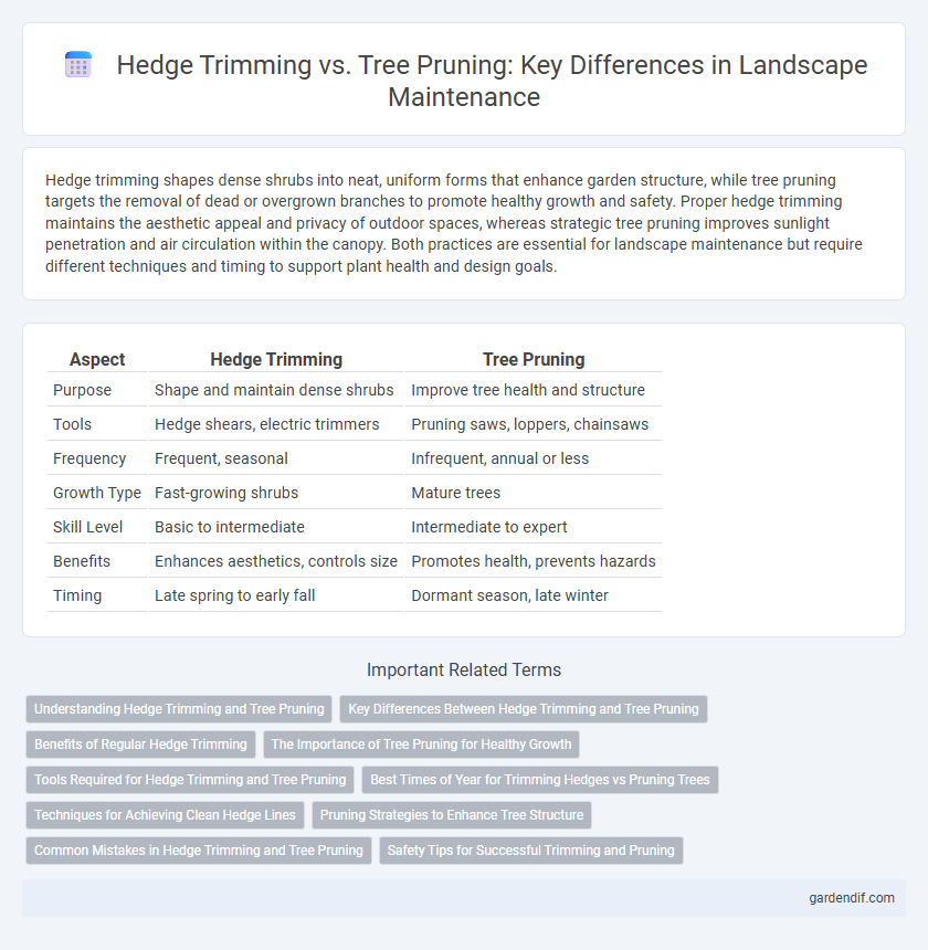 Hedge Trimming vs. Tree Pruning: Key Differences in Landscape Maintenance