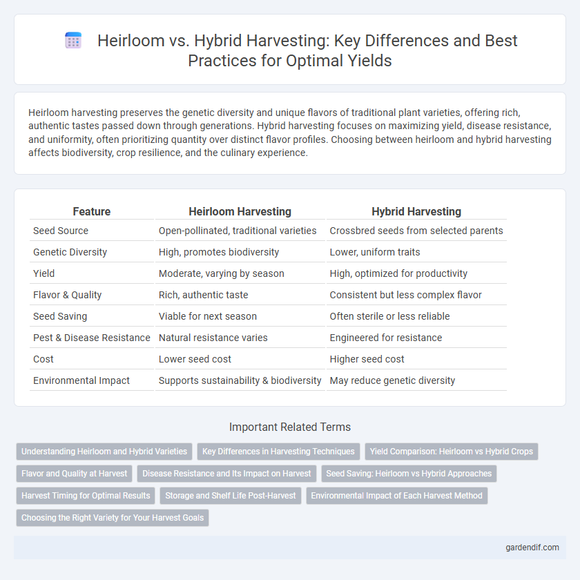 Heirloom vs. Hybrid Harvesting: Key Differences and Best Practices for Optimal Yields