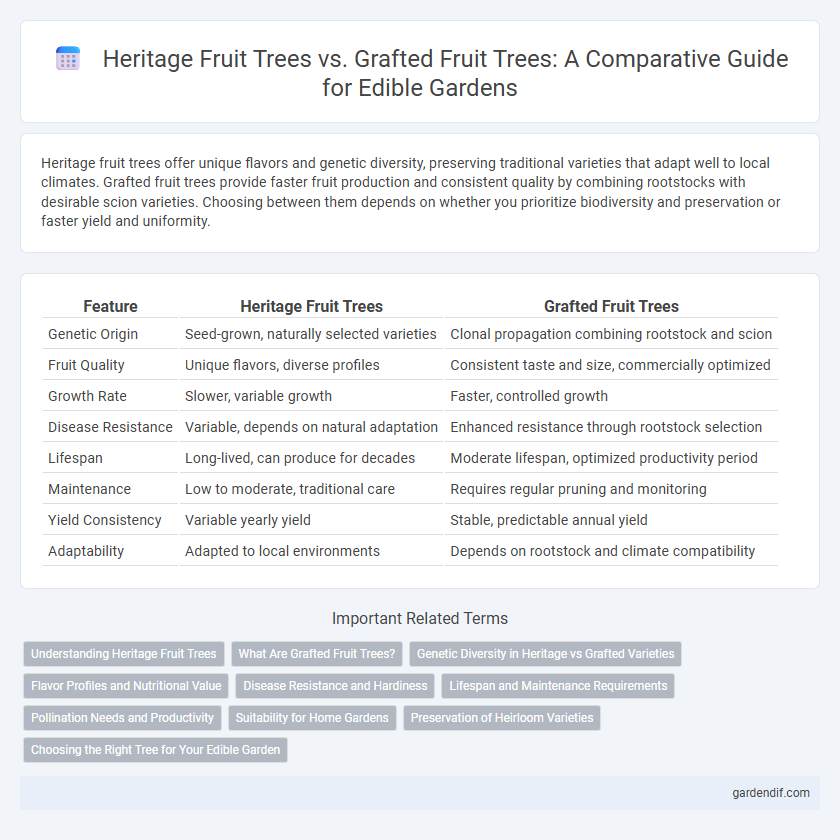 Heritage Fruit Trees vs. Grafted Fruit Trees: A Comparative Guide for Edible Gardens