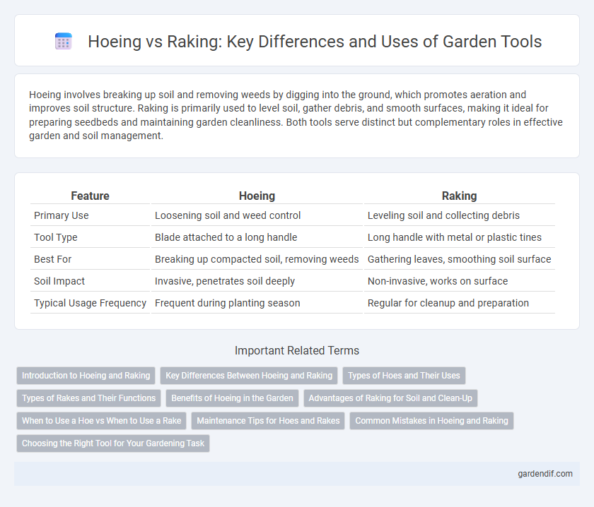 Hoeing vs Raking: Key Differences and Uses of Garden Tools