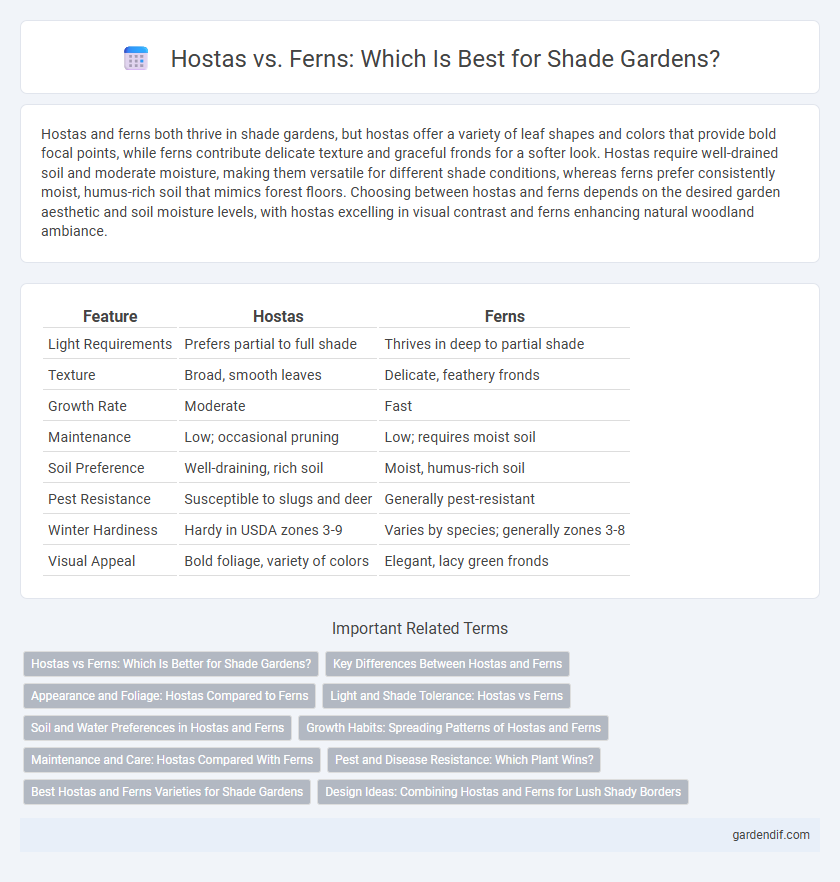 Hostas vs. Ferns: Which Is Best for Shade Gardens?