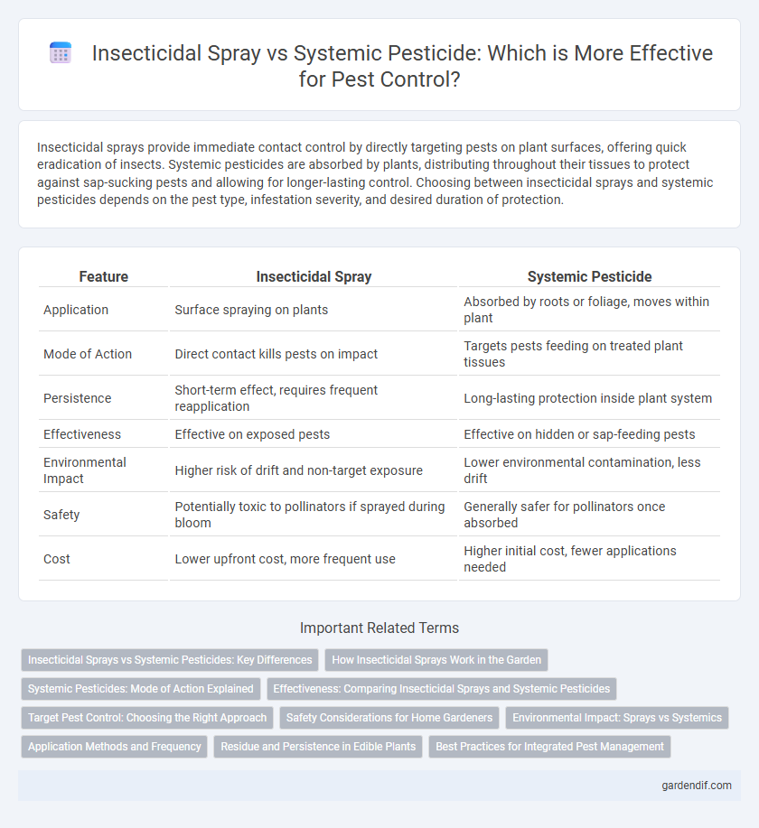 Insecticidal Spray vs Systemic Pesticide: Which is More Effective for Pest Control?
