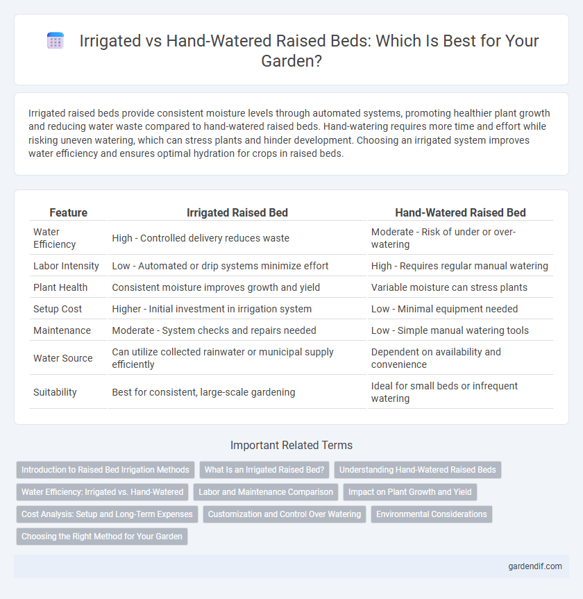Irrigated vs Hand-Watered Raised Beds: Which Is Best for Your Garden?