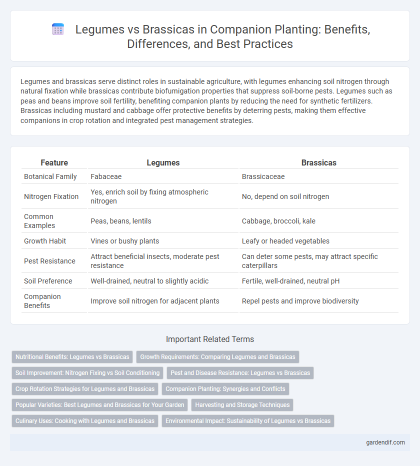 Legumes vs Brassicas in Companion Planting: Benefits, Differences, and Best Practices