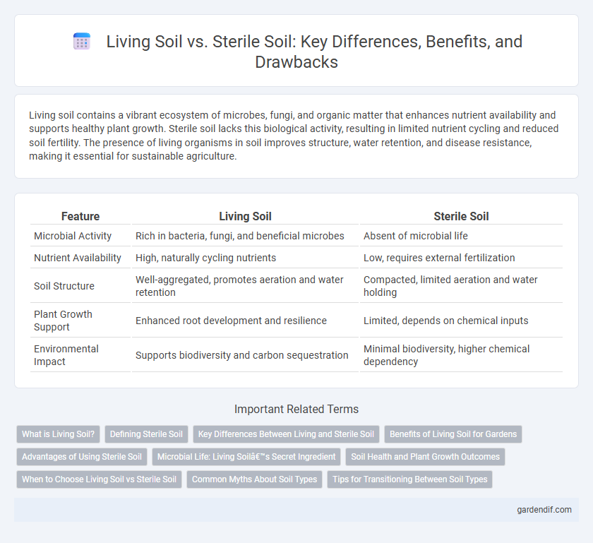 Living Soil vs. Sterile Soil: Key Differences, Benefits, and Drawbacks