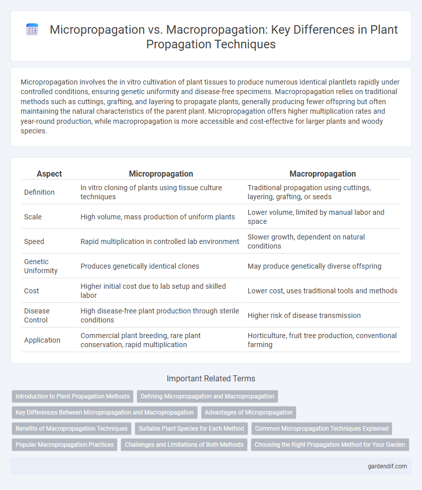 Micropropagation vs. Macropropagation: Key Differences in Plant Propagation Techniques