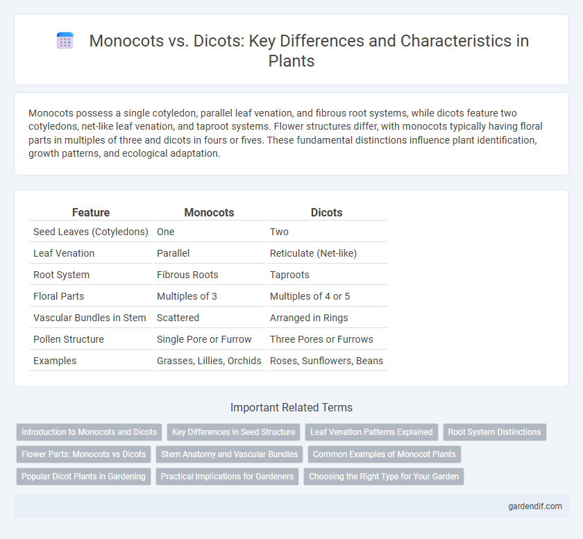 Monocots vs. Dicots: Key Differences and Characteristics in Plants
