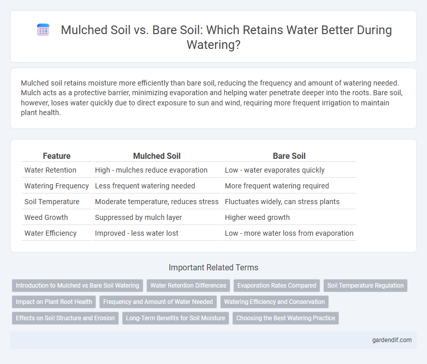 Mulched Soil vs. Bare Soil: Which Retains Water Better During Watering?