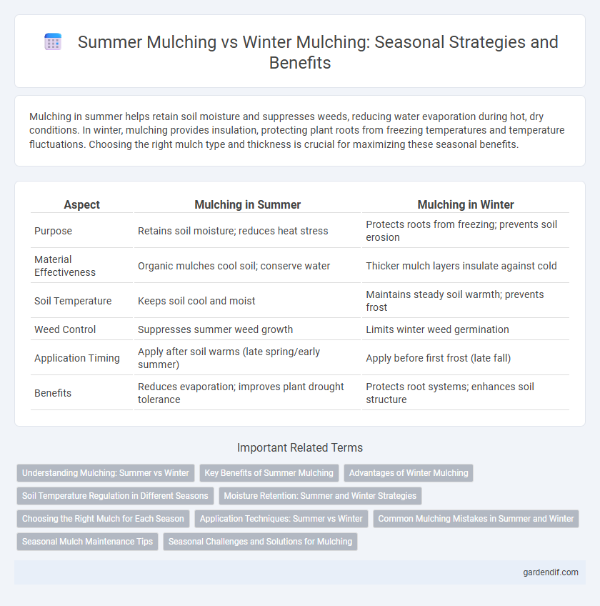 Summer Mulching vs Winter Mulching: Seasonal Strategies and Benefits