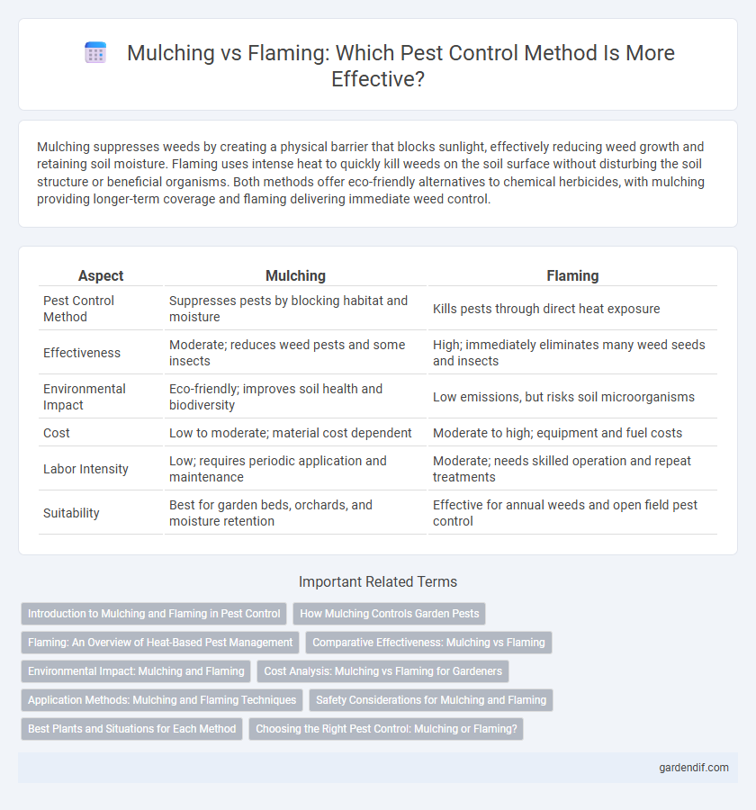 Mulching vs Flaming: Which Pest Control Method Is More Effective?