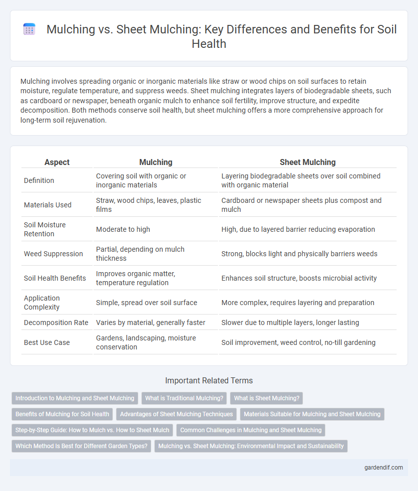 Mulching vs. Sheet Mulching: Key Differences and Benefits for Soil Health