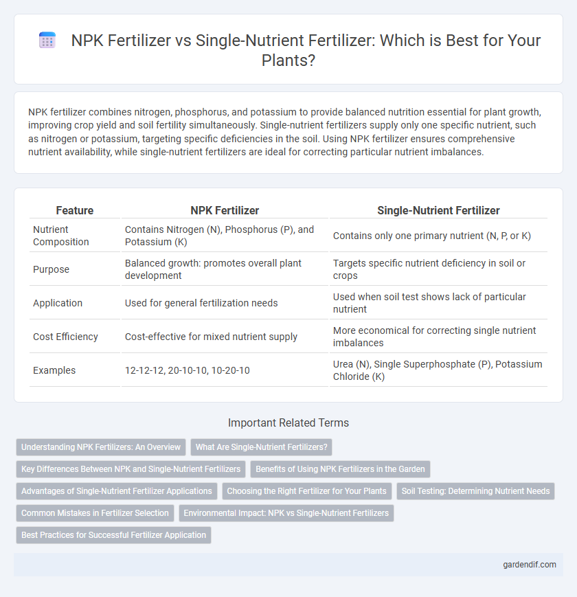 NPK Fertilizer vs Single-Nutrient Fertilizer: Which is Best for Your Plants?