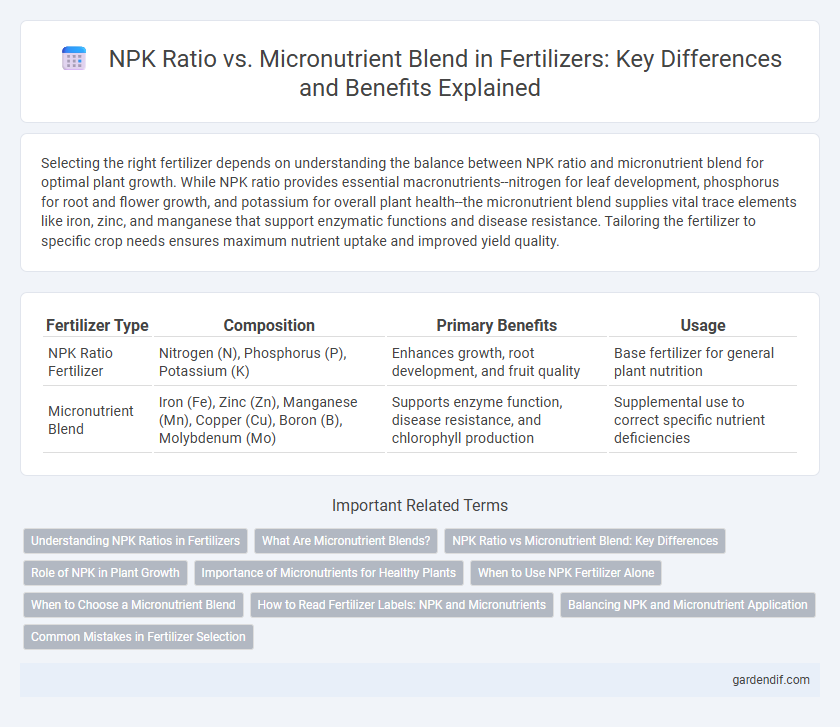 NPK Ratio vs. Micronutrient Blend in Fertilizers: Key Differences and Benefits Explained