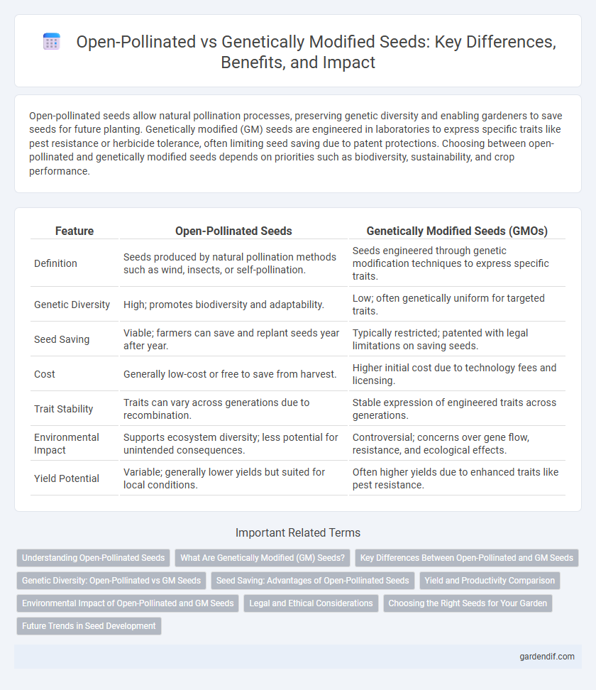 Open-Pollinated vs Genetically Modified Seeds: Key Differences, Benefits, and Impact