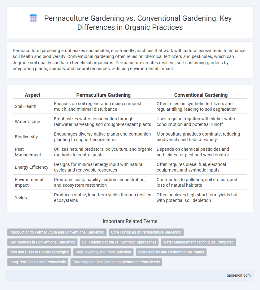 Permaculture Gardening vs. Conventional Gardening: Key Differences in Organic Practices
