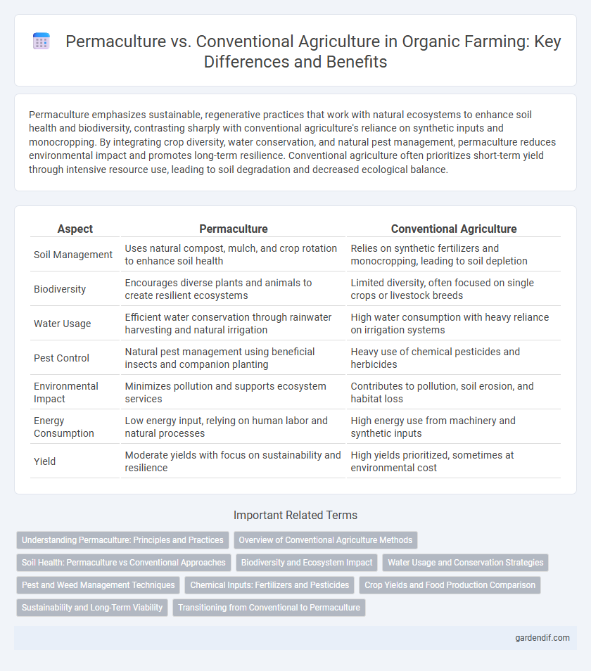 Permaculture vs. Conventional Agriculture in Organic Farming: Key Differences and Benefits
