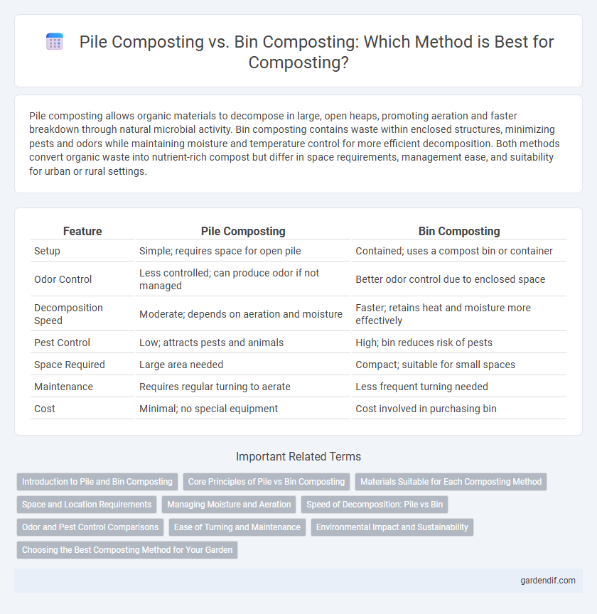 Pile Composting vs. Bin Composting: Which Method is Best for Composting?