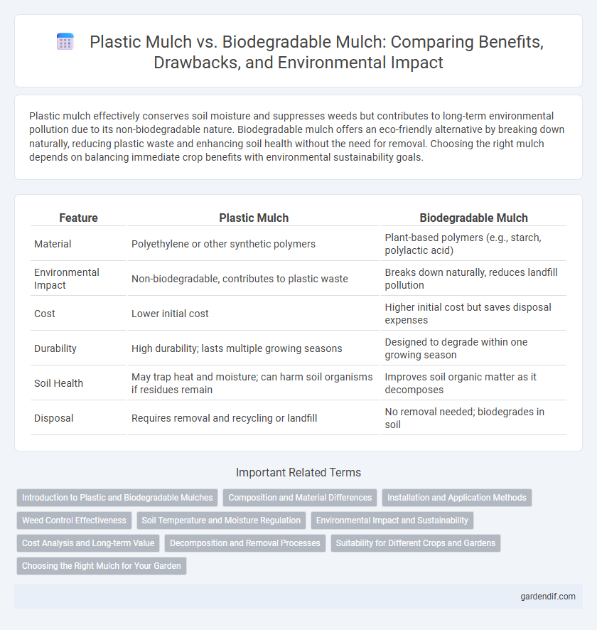 Plastic Mulch vs. Biodegradable Mulch: Comparing Benefits, Drawbacks, and Environmental Impact