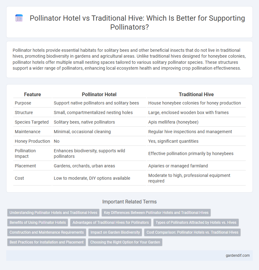 Pollinator Hotel vs Traditional Hive: Which Is Better for Supporting Pollinators?