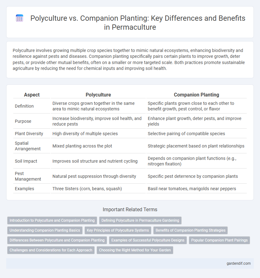 Polyculture vs. Companion Planting: Key Differences and Benefits in Permaculture