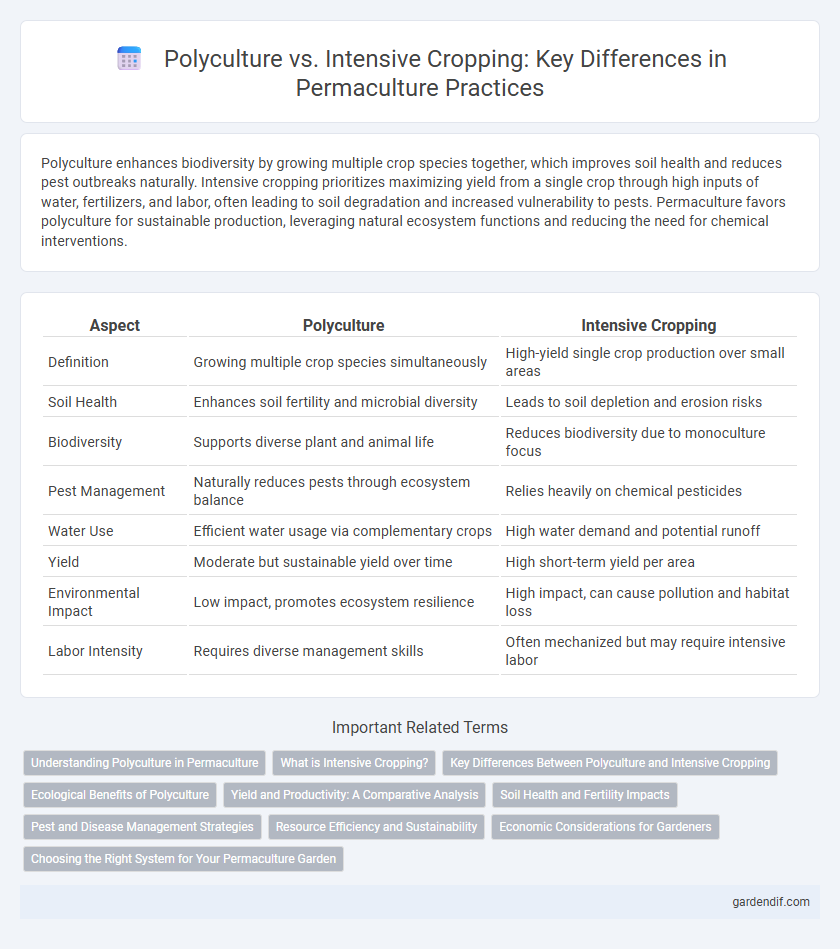 Polyculture vs. Intensive Cropping: Key Differences in Permaculture Practices