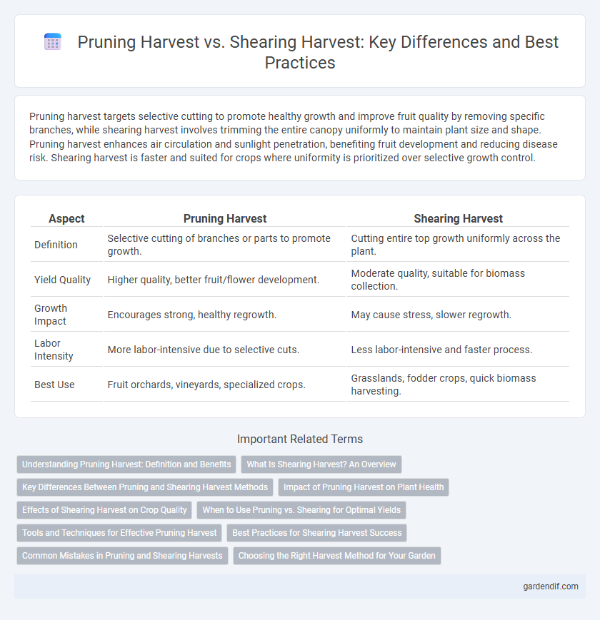 Pruning Harvest vs. Shearing Harvest: Key Differences and Best Practices