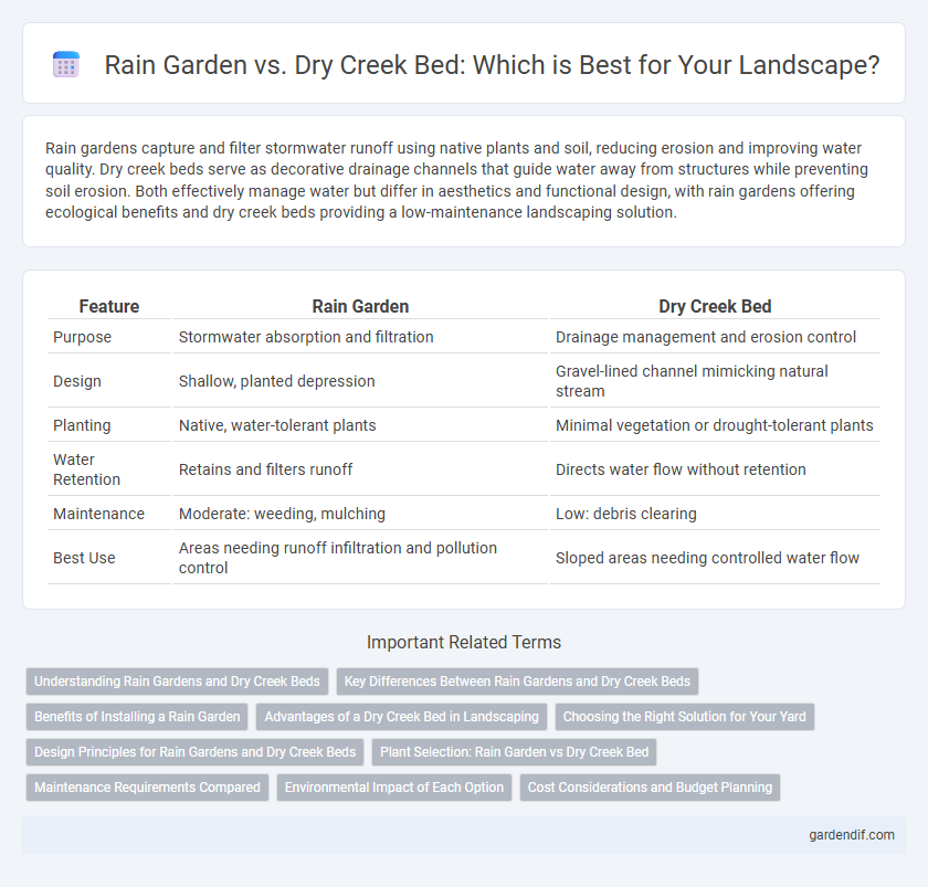 Rain Garden vs. Dry Creek Bed: Which is Best for Your Landscape?