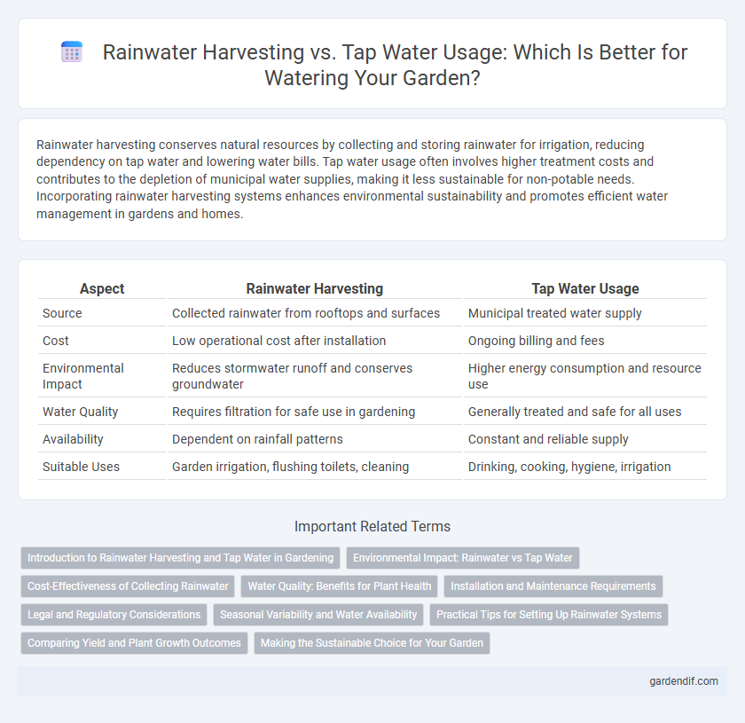 Rainwater Harvesting vs. Tap Water Usage: Which Is Better for Watering Your Garden?