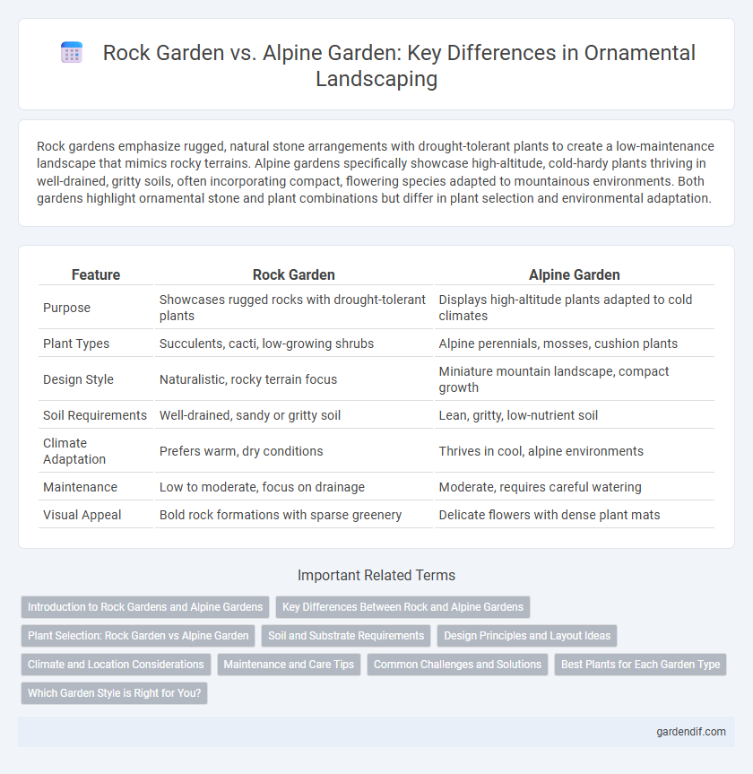 Rock Garden vs. Alpine Garden: Key Differences in Ornamental Landscaping